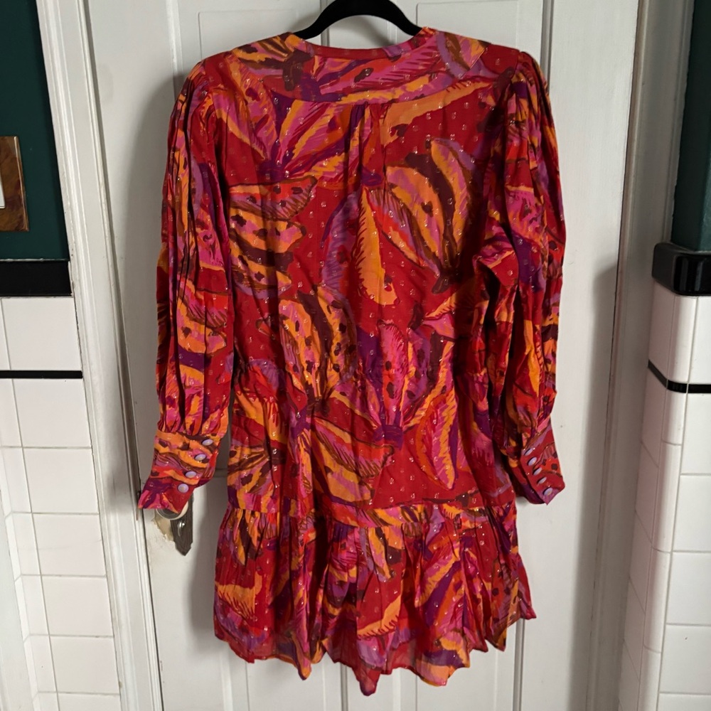 FARM Rio Red Multi-Color Mini Dress - Picture 4 of 14